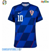 Camisa de time de futebol Croácia Luka Modric #10 Replicas 2º Equipamento Europeu 2024 Manga Curta